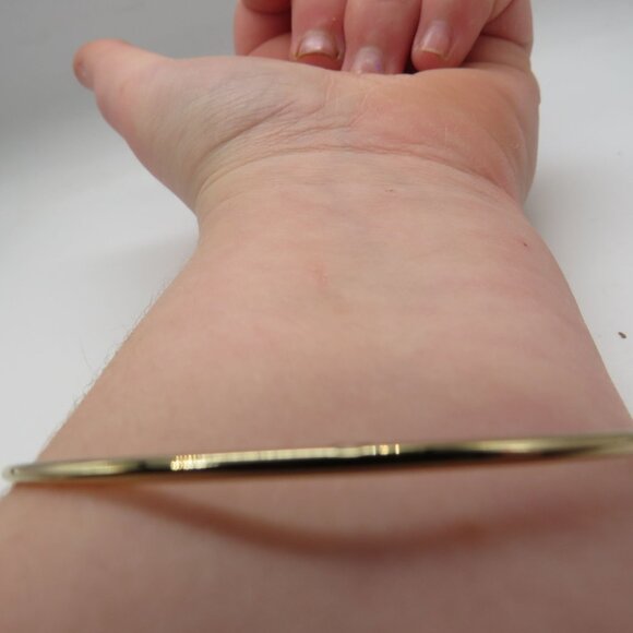 Deer Bracelet Buck Head Antler Silhouette Bangle Gold Tone Dainty - Picture 3 of 11